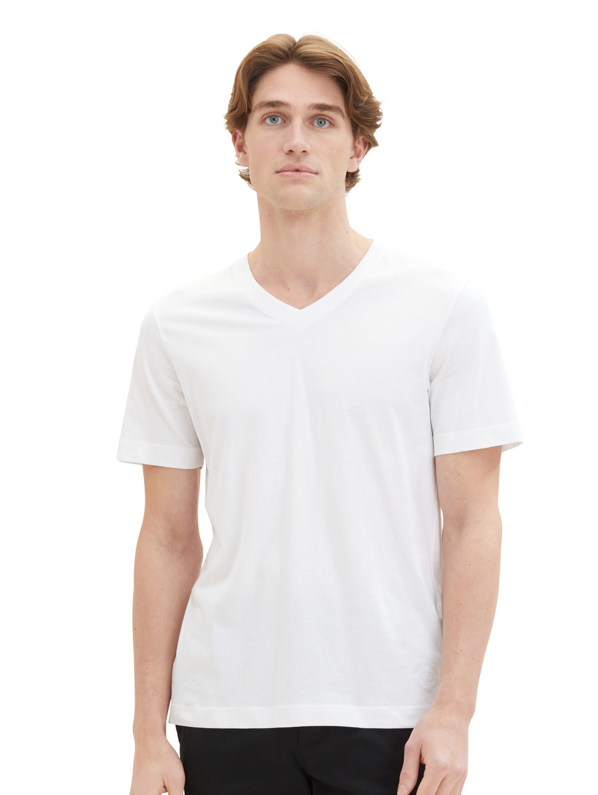 Tom Tailor T-Shirt mit V-Ausschnitt im Doppelpack – RUMMEL